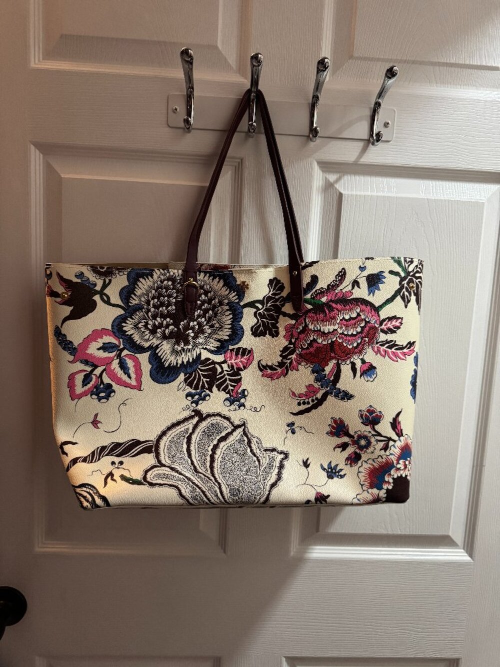 Tory Burch Kerrington square tote bag (Happy Times Floral)